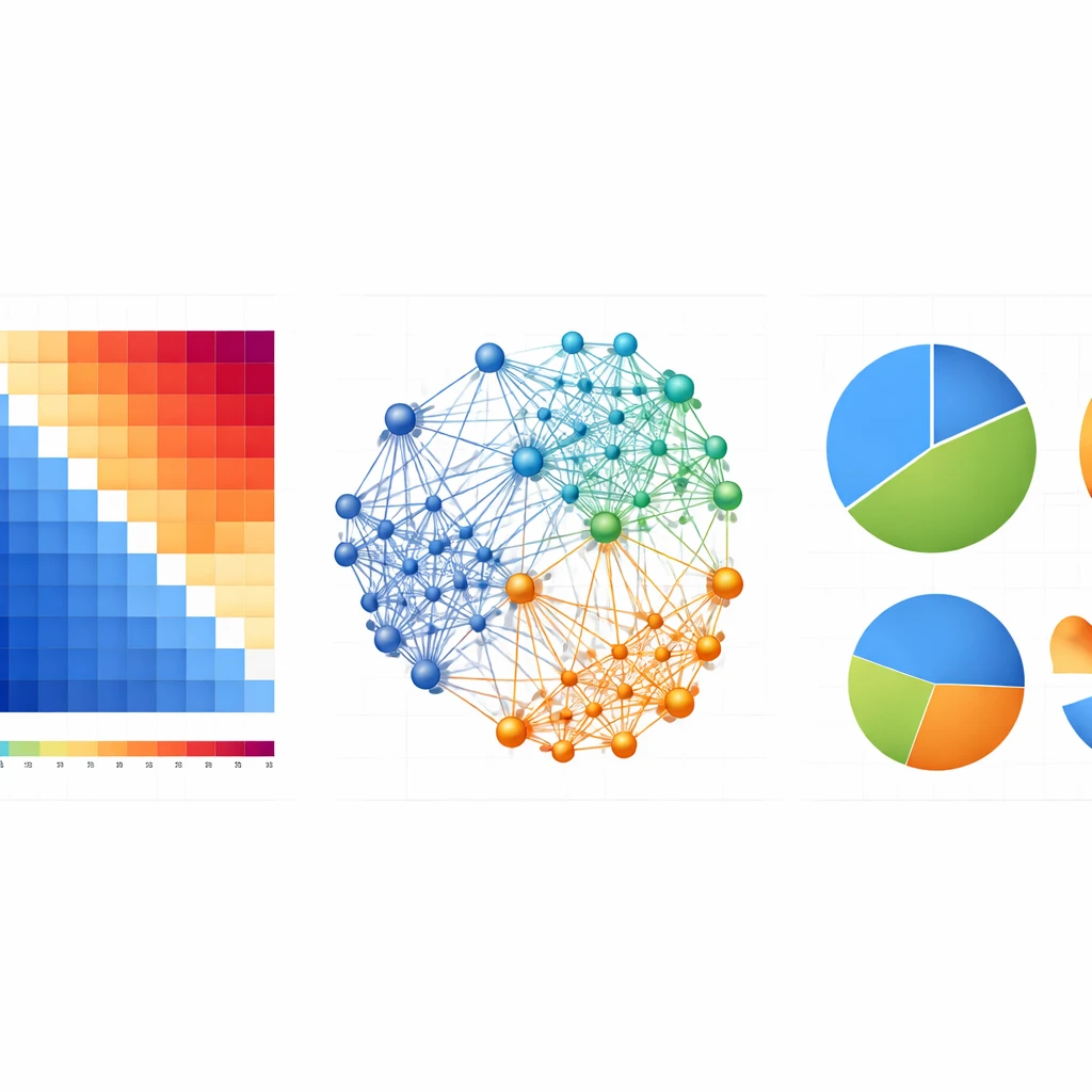 Visualization of correlated asset clusters highlighting the gap between many positions and a few concentrated exposures.