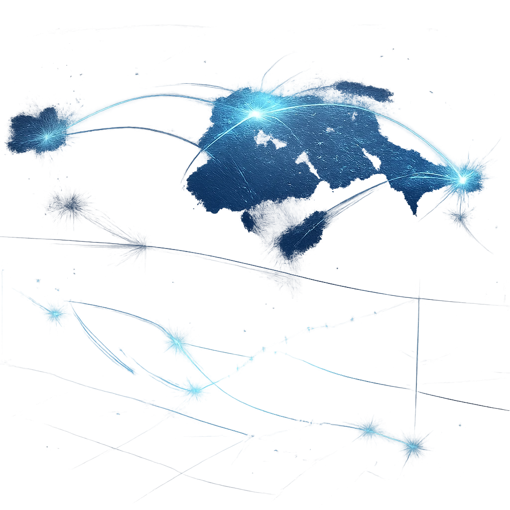 Global visualization showing FX liquidity concentrated in London, New York, and Tokyo with abstract order book depth overlay.
