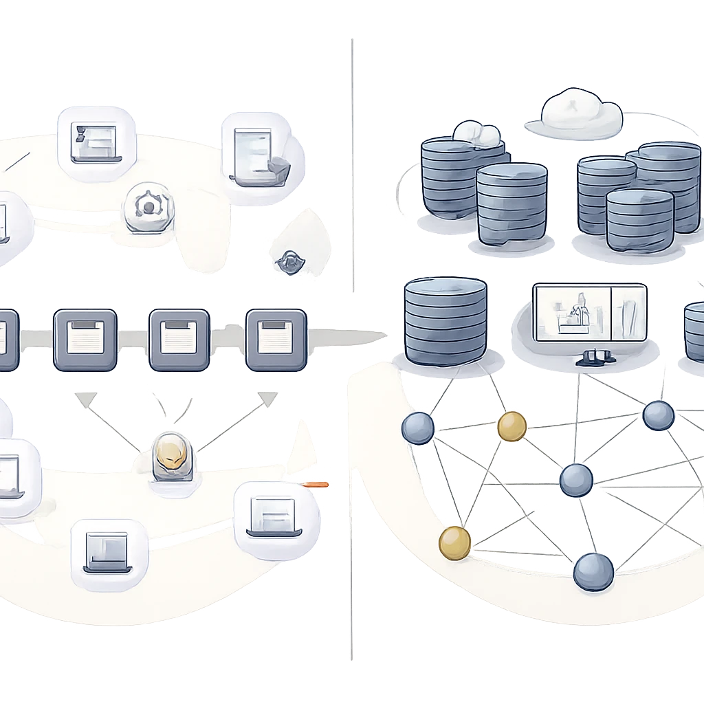 Conceptual illustration comparing on-chain blockchain activity with off-chain servers, channels, and exchange systems reconciling to the base chain.