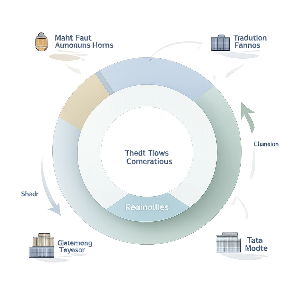 Concentric circles illustrating the relationship between shares outstanding and public float, with restricted and strategic holdings highlighted.