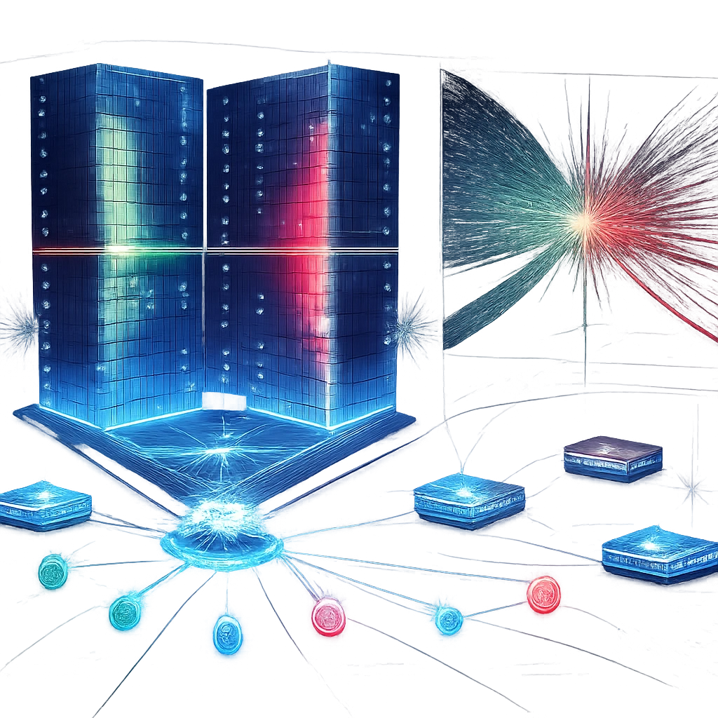 Visual depiction of an electronic order book with bids and offers, an auction clearing moment, and venue connectivity to a clearinghouse.