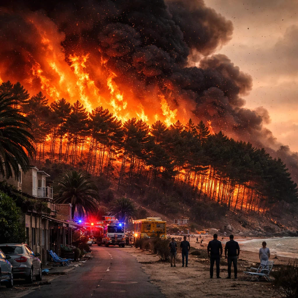 Blazes Rage Across France, Spain and Greece as Heat and Winds Fuel Widespread Wildfires