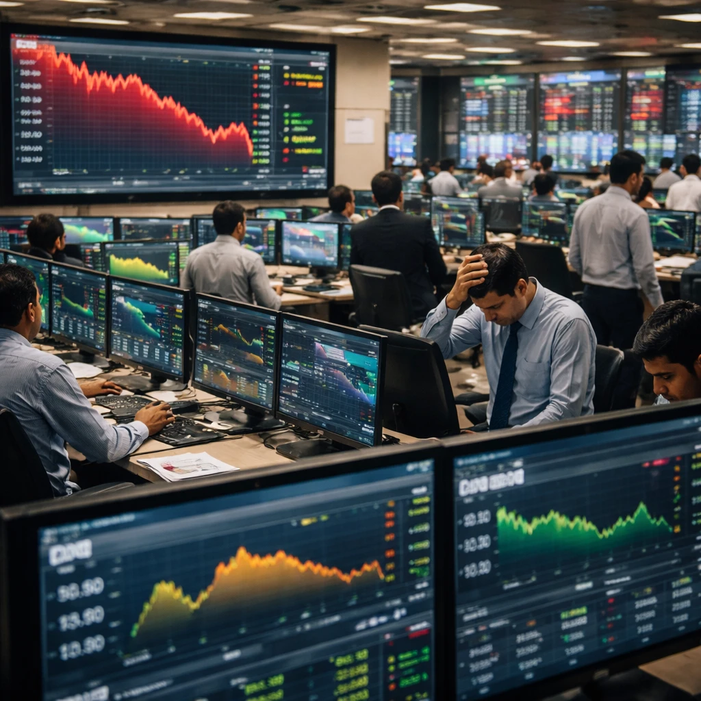 Indian equities slump as Nifty posts 1-month low; broad-based sector weakness drags markets