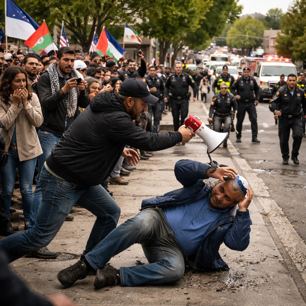 Man given one-year jail term in death of Jewish demonstrator at California rally