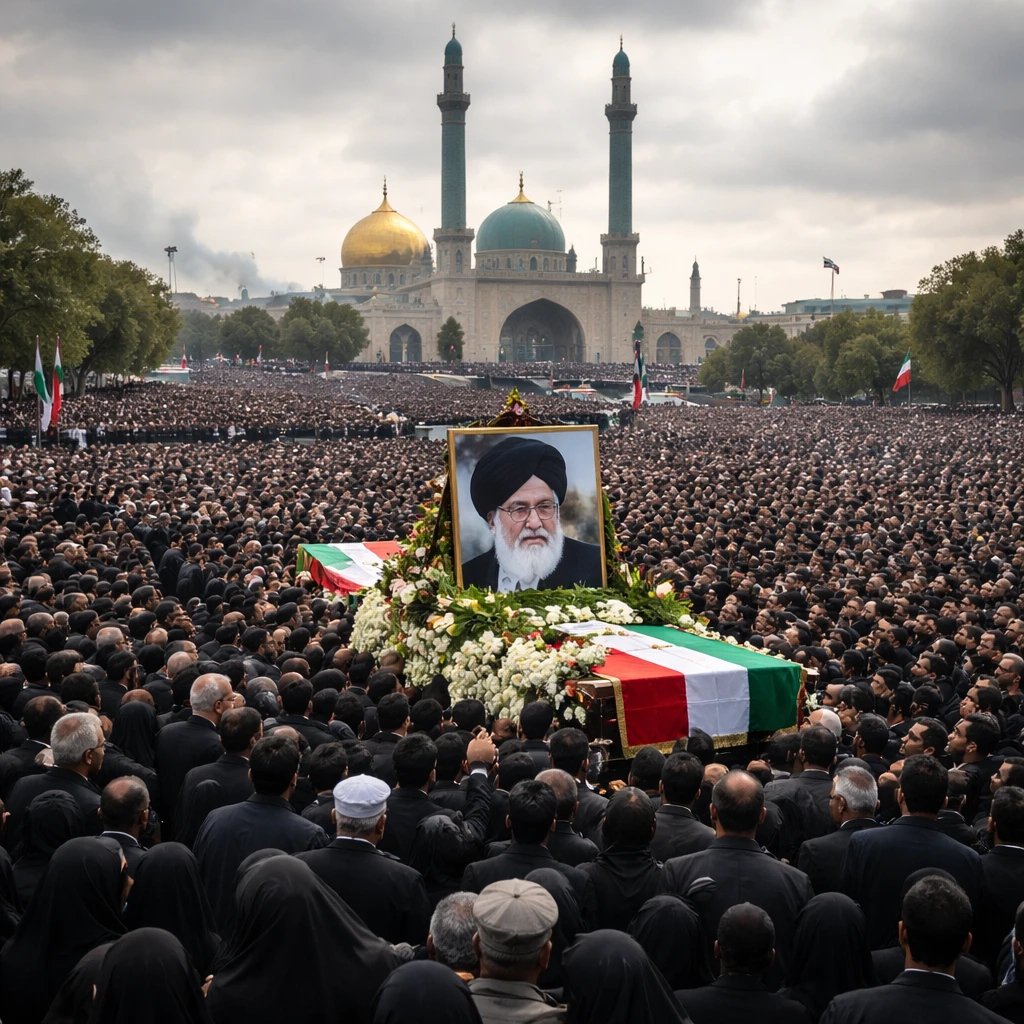 Iran Begins Funeral Ceremonies for Khamenei as Strait of Hormuz Security Concerns Persist