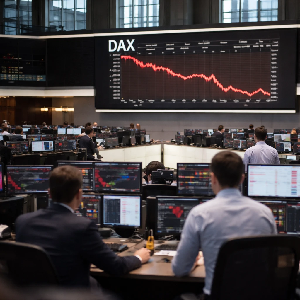 Frankfurt Selling Pressures Push DAX to One-Month Low as Tech and Construction Slide