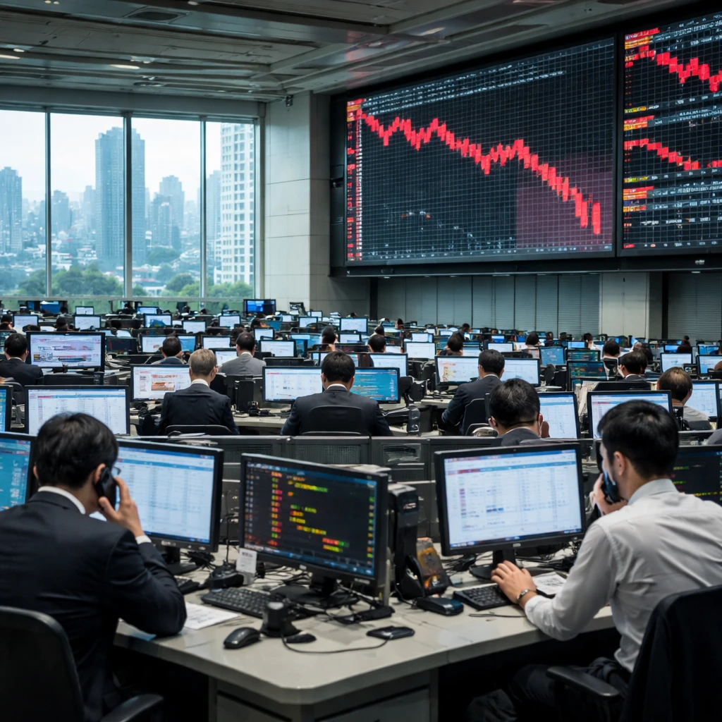 Tokyo Stocks Slip as Nikkei 225 Drops 3.70%; Paper, Transport and Communication Sectors Lead Declines