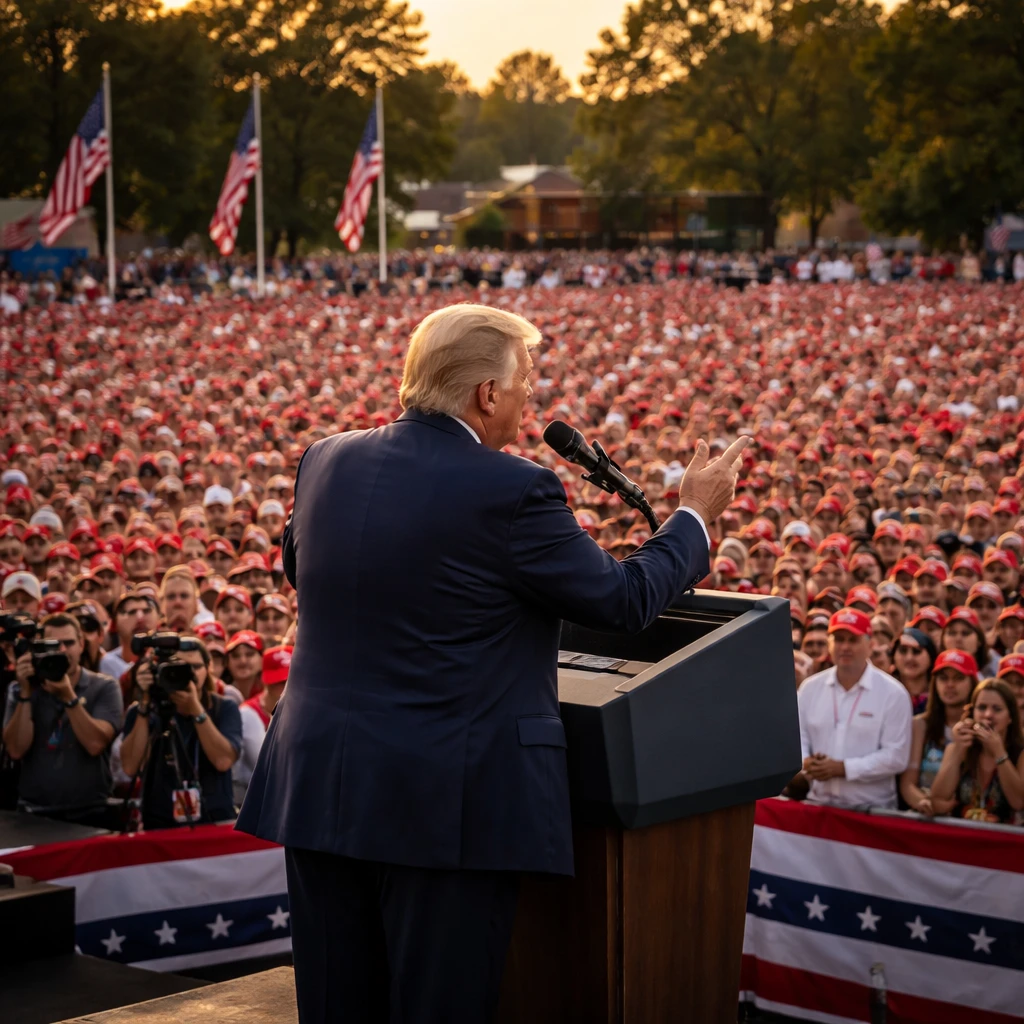 Trump Rallies in Georgia, Presses National Voting Changes as Republicans Warn of Turnout Risks