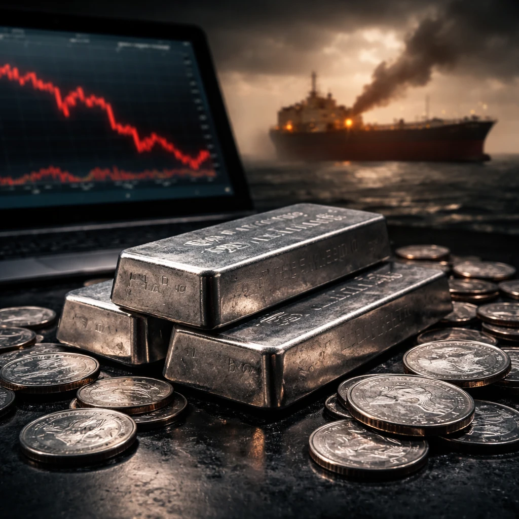 Silver and Miners Slump as Geopolitical Tensions Lift Inflation and Rate-Path Fears