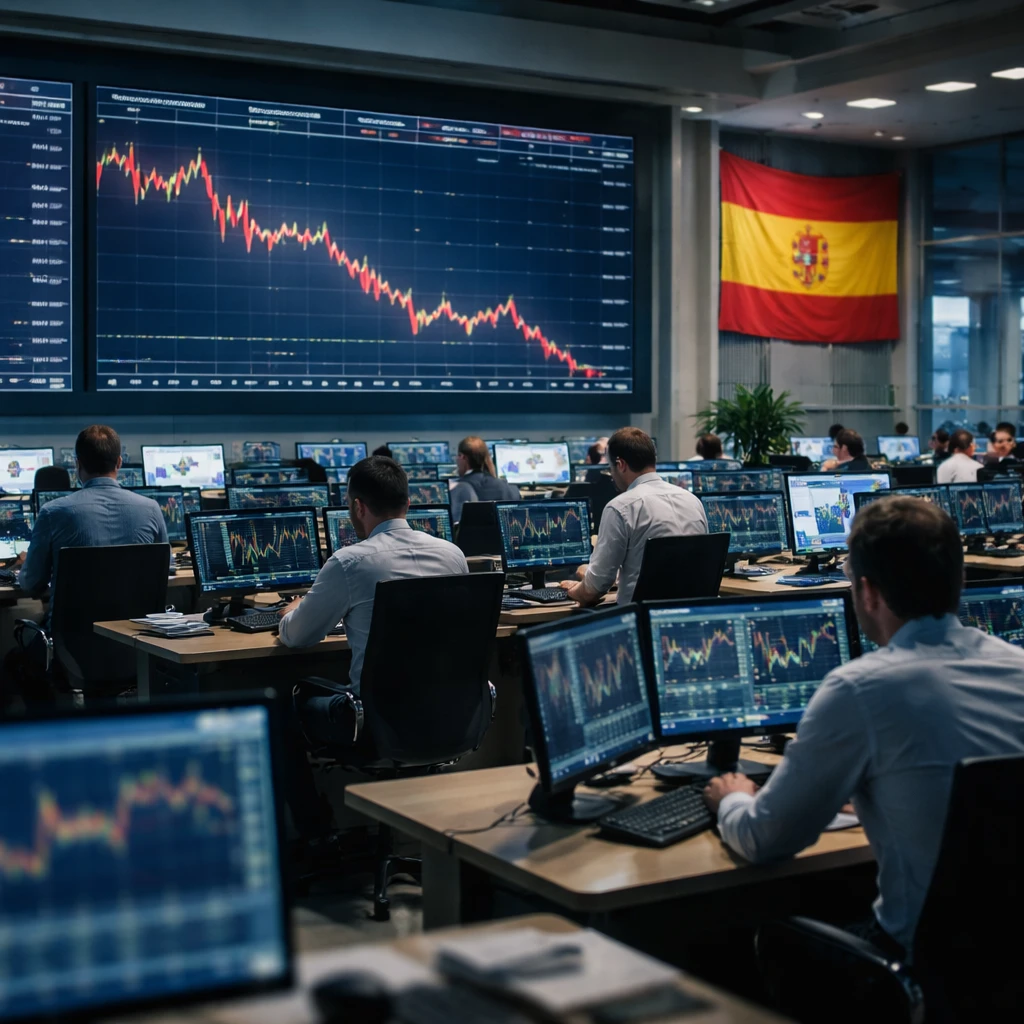 Spanish Stocks Close Lower as IBEX 35 Drops 0.34%