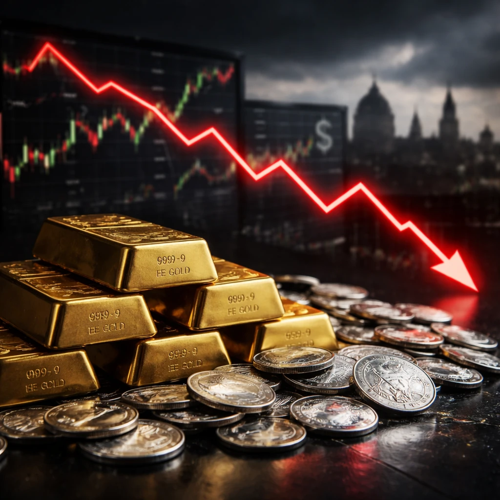 European Mining Stocks Fall as Gold and Silver Continue Sharp Retreat