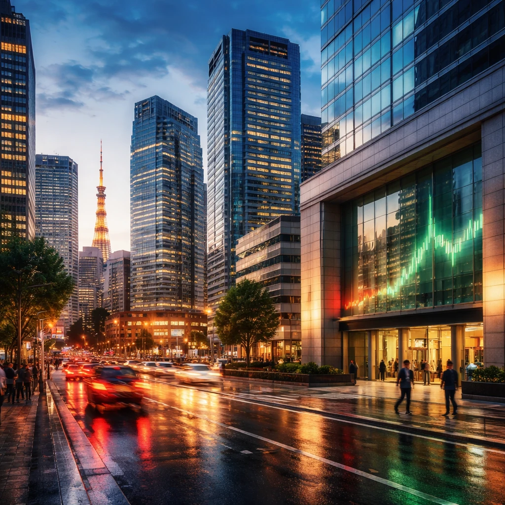 Tokyo Shares Close Higher; Nikkei 225 Reaches New Record