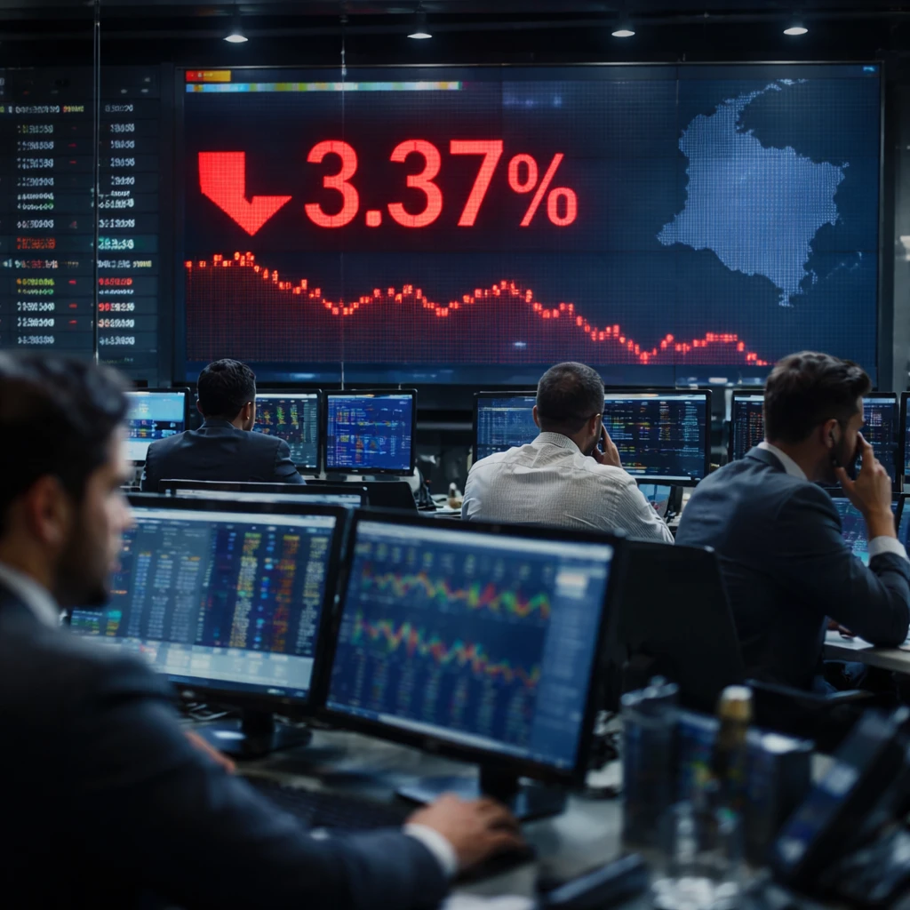 Colombian equities slip as COLCAP posts largest one-day drop in a month