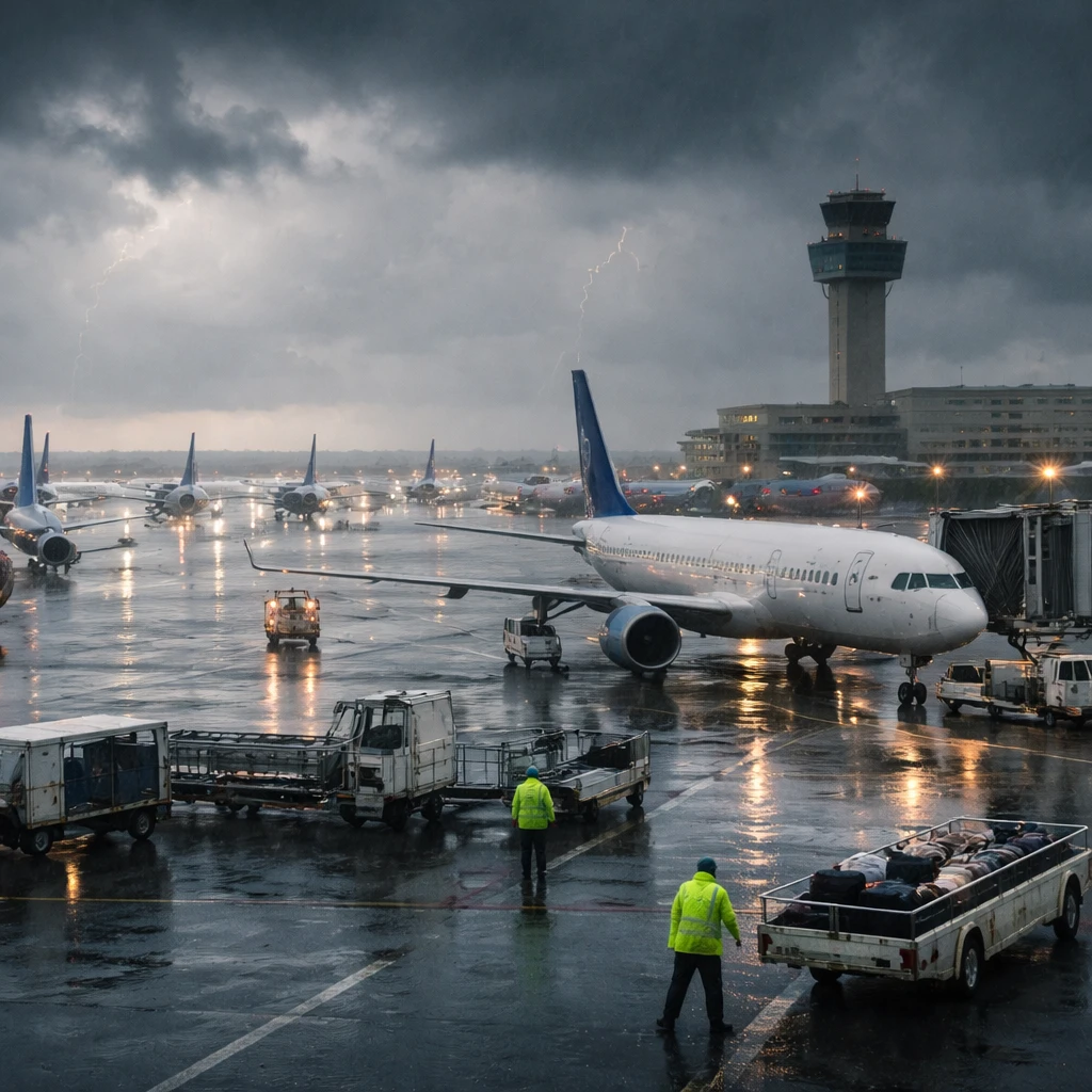 FAA restricts arrivals to New York area and Philadelphia as storms and staffing shortfalls bite