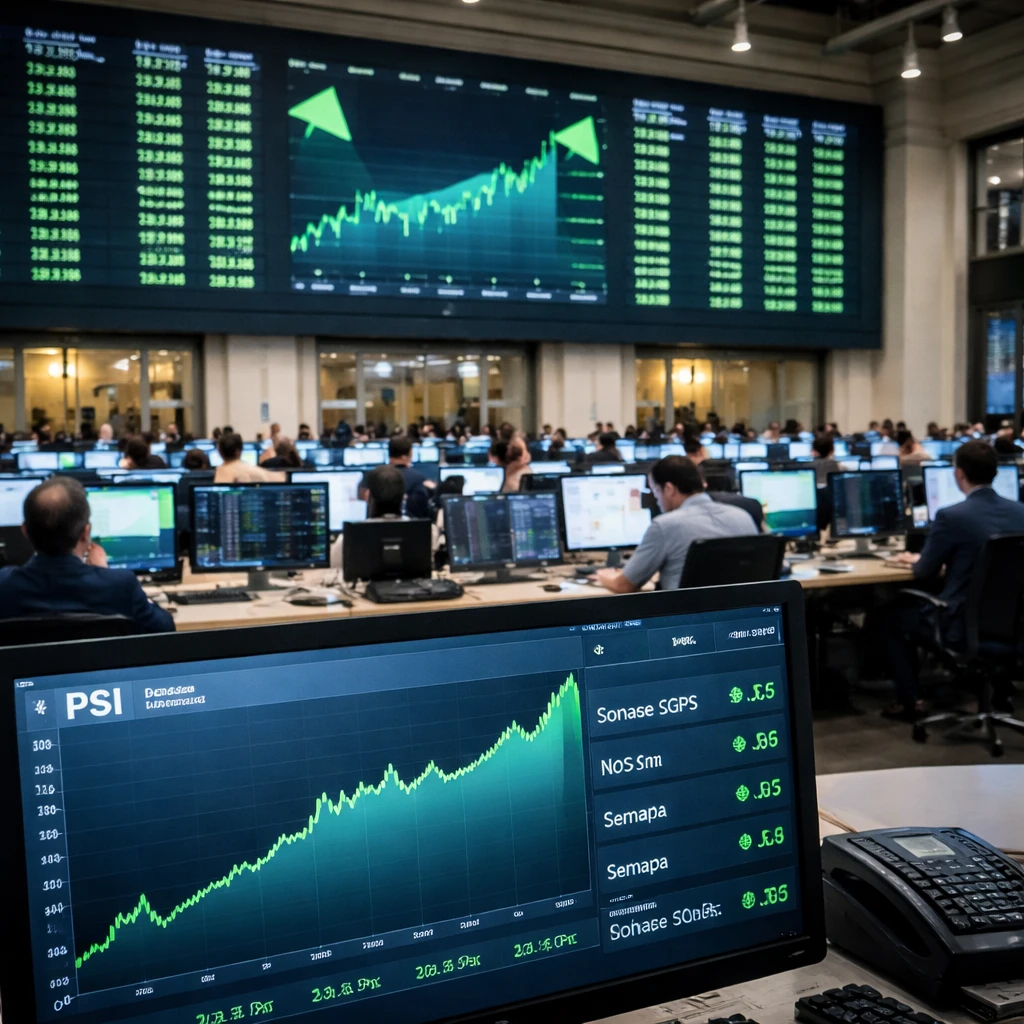 Lisbon Stocks Finish Higher as Telecoms, Industrials and Basic Materials Lead Gains
