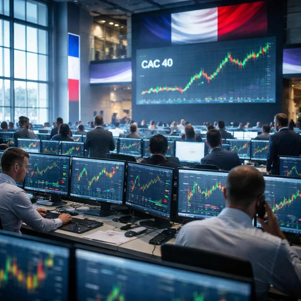 Paris Stocks Close Higher as CAC 40 Hits One-Month Peak