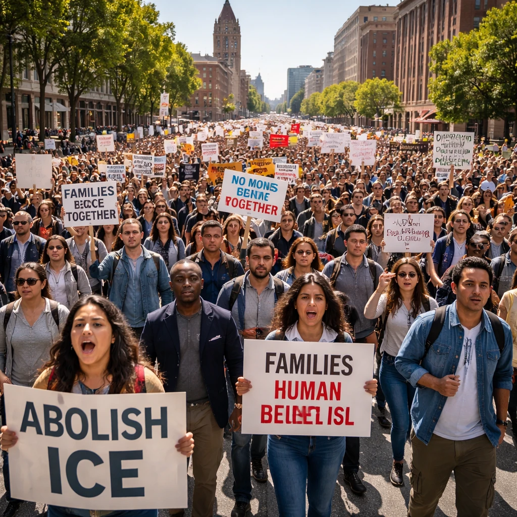 Widespread Demonstrations Confront Trump Administration's Immigration Enforcement