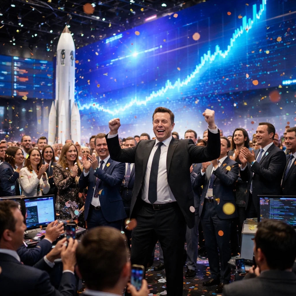 SpaceX Rockets Past $2 Trillion in Nasdaq Debut, Closing Gap With Amazon