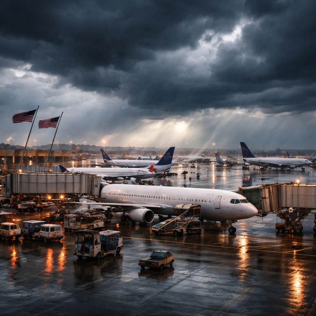 Storms Disrupt U.S. Air Travel: Over 8,000 Flights Affected on Monday