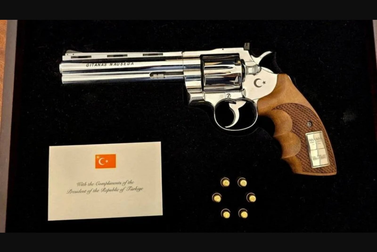 Erdogan’s Revolver Gifts Leave NATO Leaders Handling Firearm and Import Issues