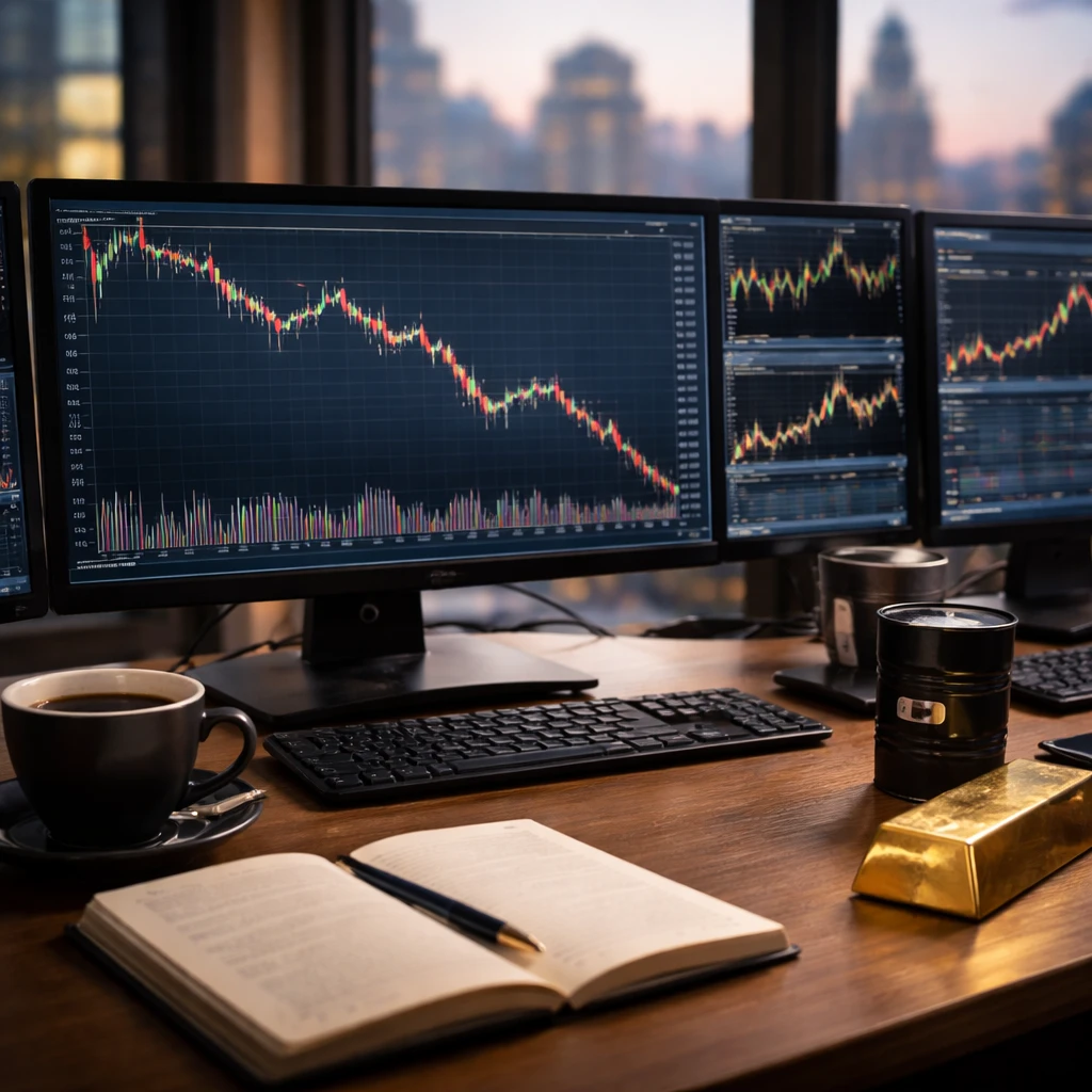 AEX edges down as consumer and health names weigh; mixed moves across commodities and FX