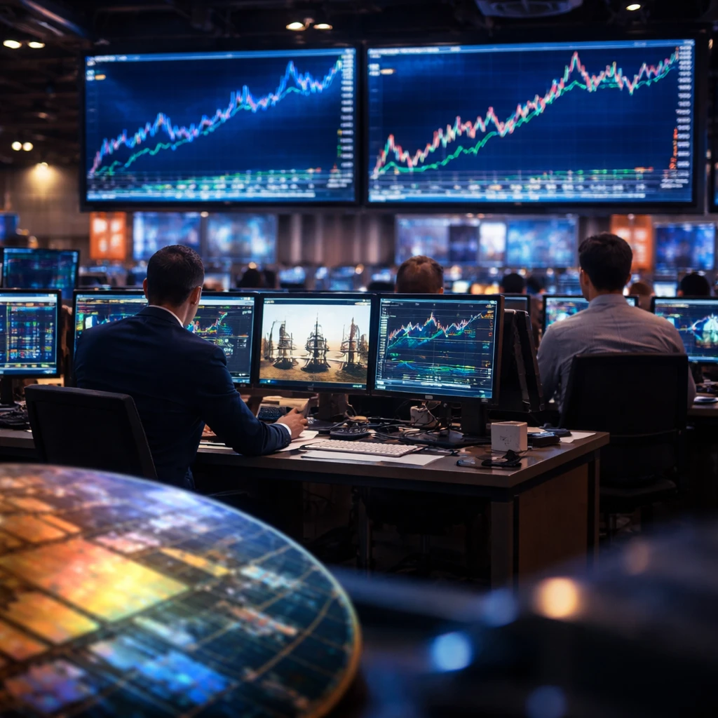 U.S. Futures Slip After Wall Street Climbs on Iran De-escalation and Chip Earnings