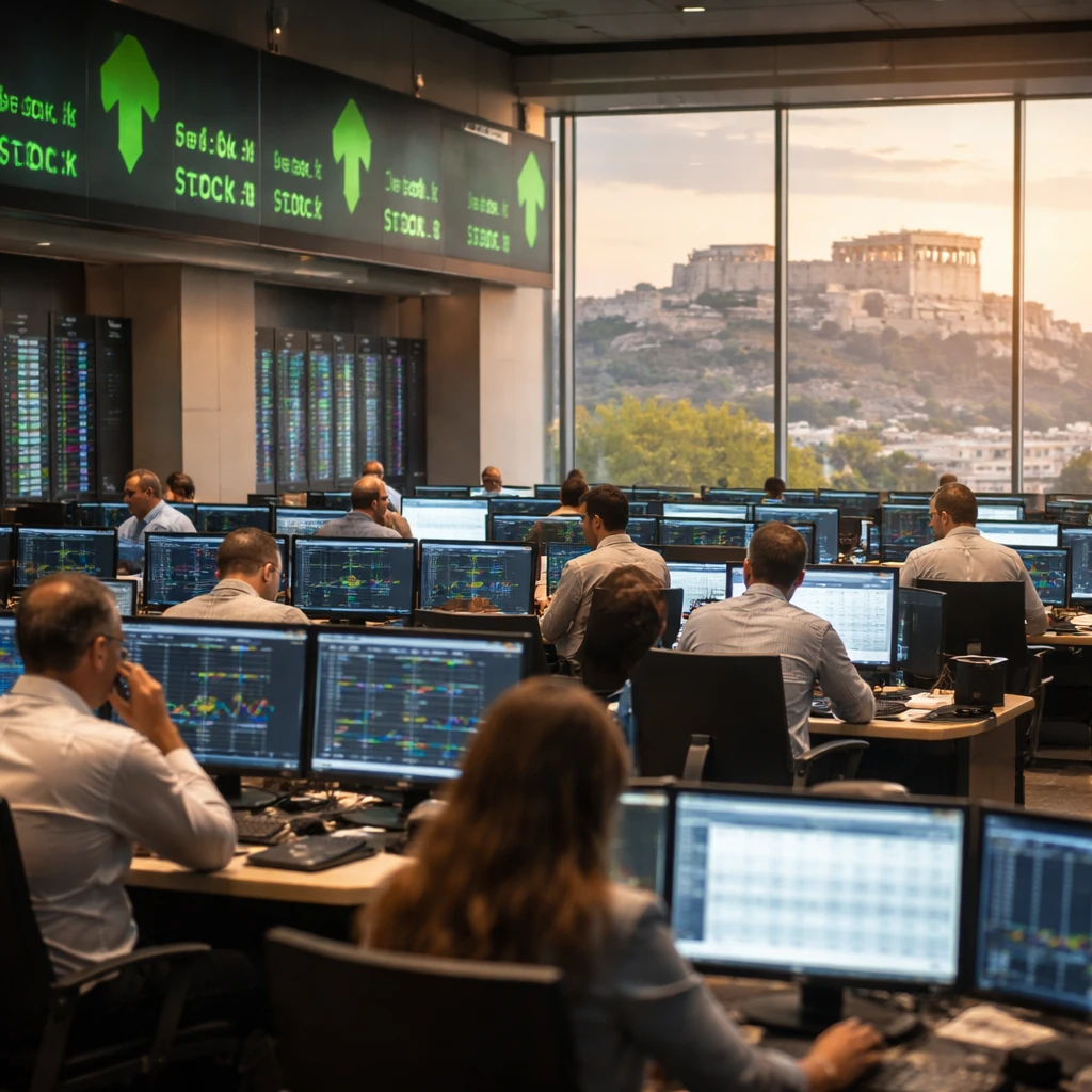 Athens stocks climb to five-year peak as banks, builders and travel names lead gains
