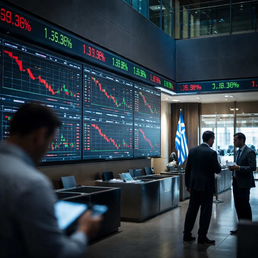 Athens Benchmark Closes Lower as Telecoms, Household and Basic Resources Weigh on Market