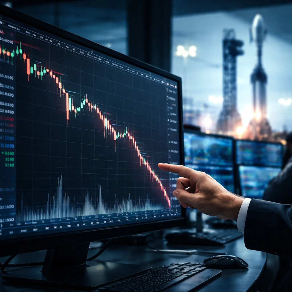 SpaceX Shares Drop as Valuation Worries and Thin Float Amplify Selling