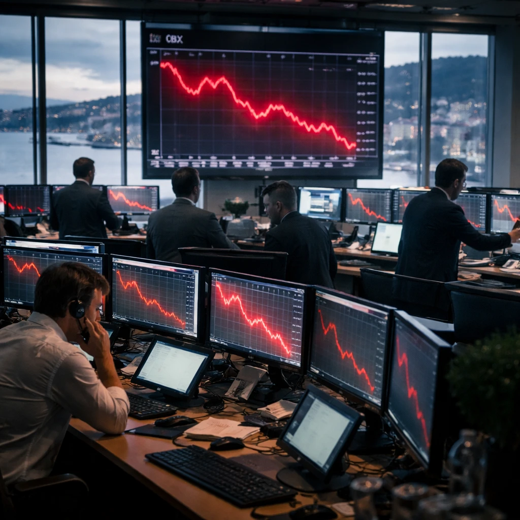 Oslo stocks slide as industrial and telecom losses weigh; OBX falls 1.13%