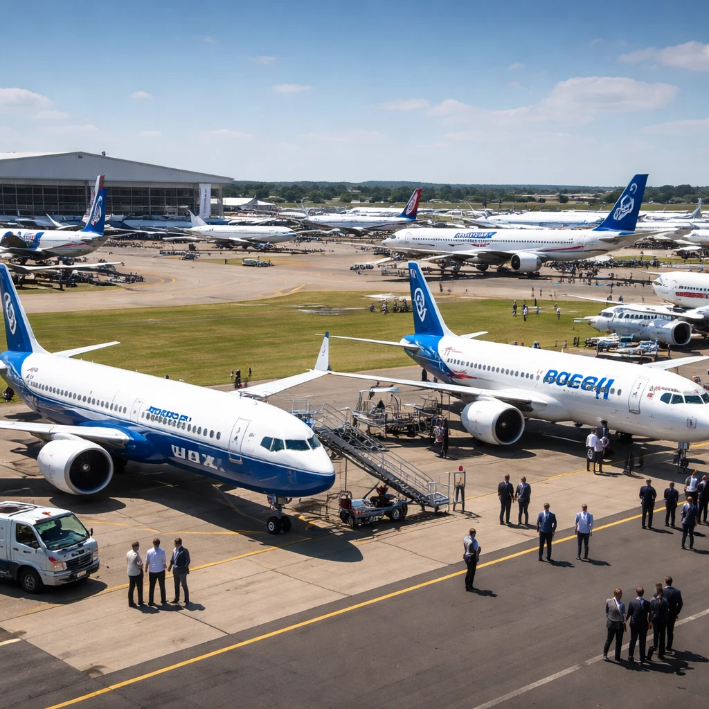 Boeing Tops Airbus in Farnborough Orders as Manufacturers Grapple with Backlogs