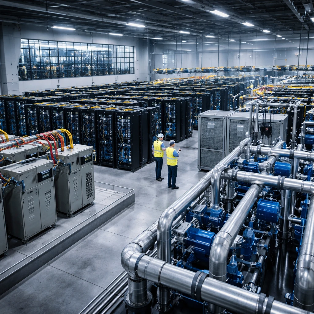 Beyond GPUs: Power and Cooling Suppliers Gain from Data Centre Construction Surge