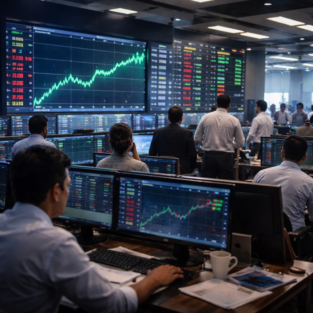 Indian Markets Close Mixed as Auto, Real Estate and Banks Offset Tech Weakness