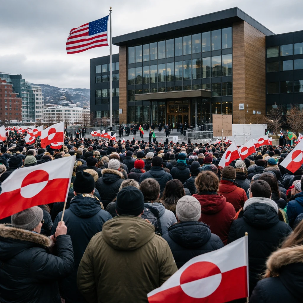 Greenlanders Protest as U.S. Opens Expanded Consulate in Nuuk