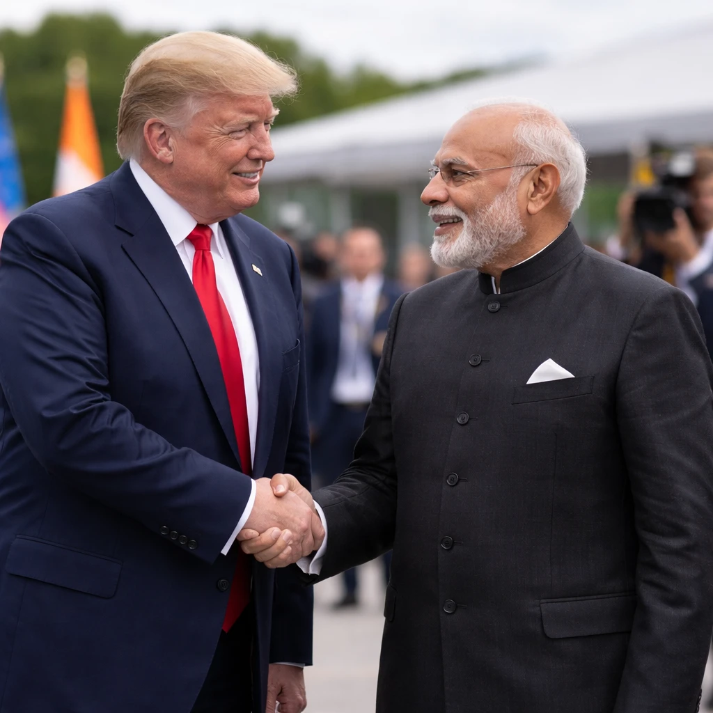 Trump Says U.S. and India Near Interim Trade Accord After G7 Talks; Calls Modi 'Very Tough'