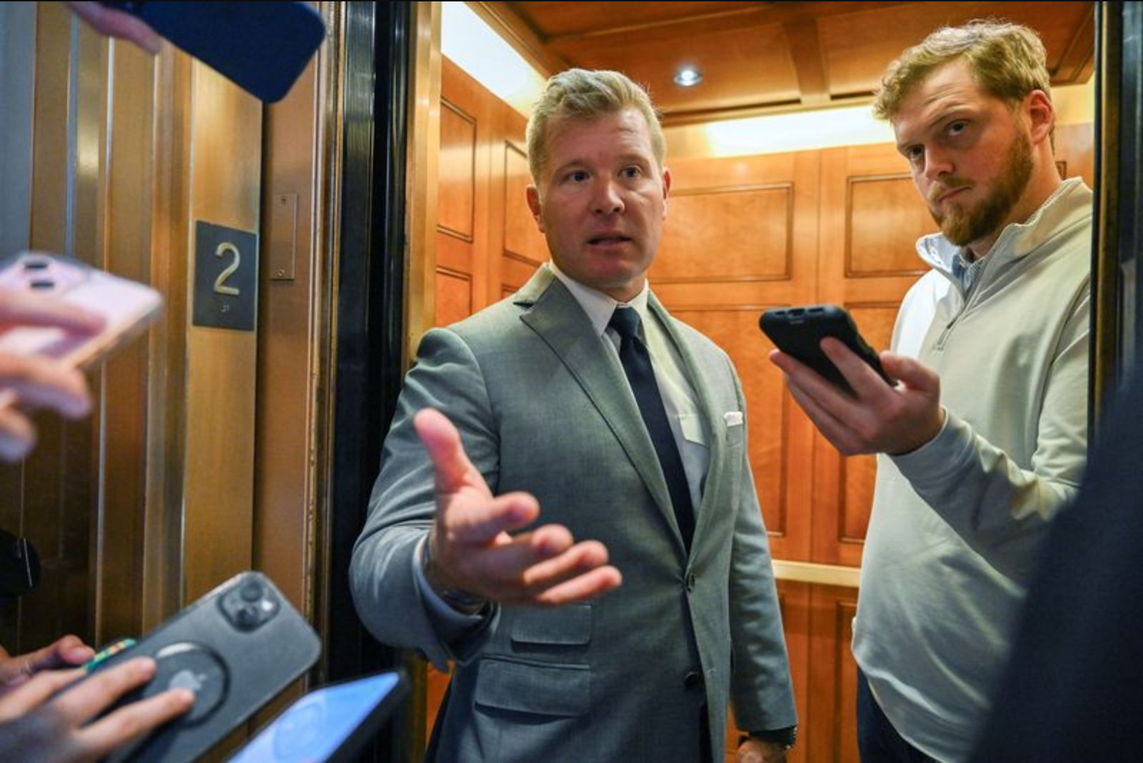 Anti-war Protester Hurt During Tussle at Senate Armed Services Hearing Involving Senator Sheehy