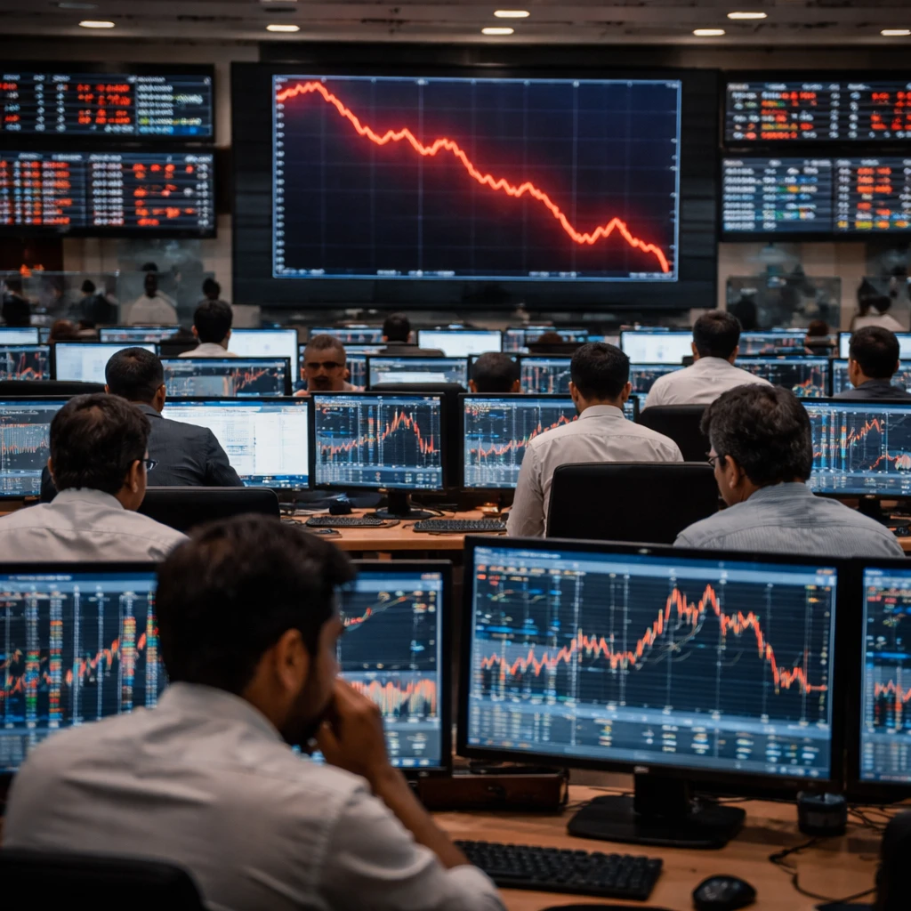 Indian Equities Slip as Metals, Real Estate and PSU Stocks Weigh on Indexes