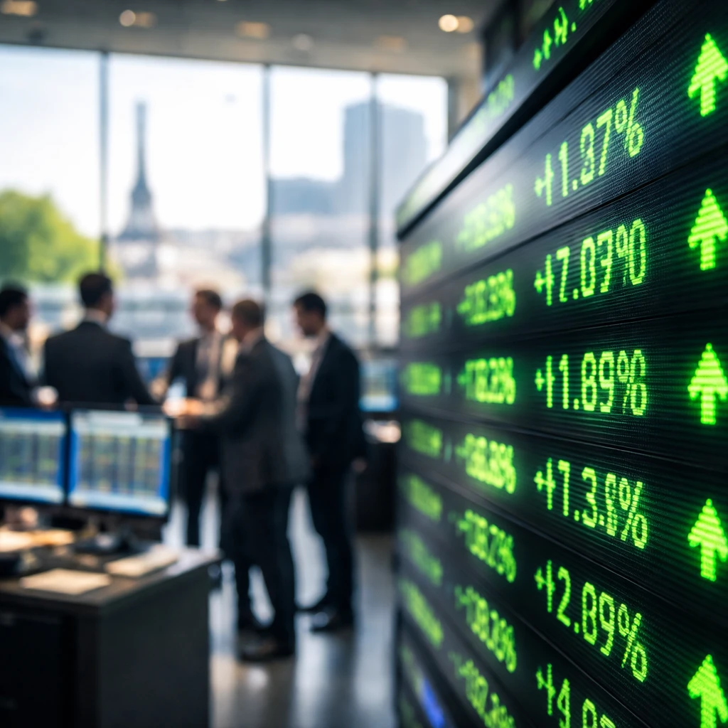 Paris Stocks Close Higher; CAC 40 Advances 0.33% on Consumer and Industrial Strength