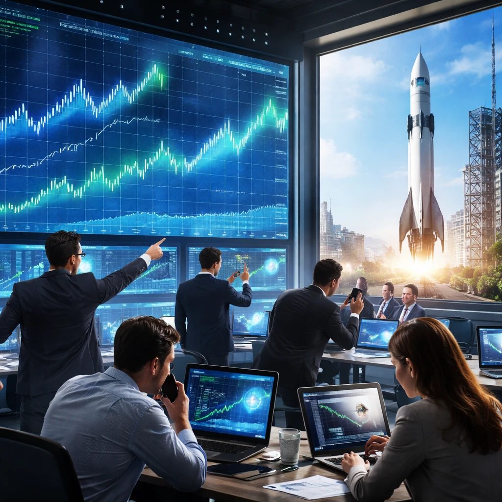 Space-related Stocks Climb as Market Anticipates SpaceX IPO Impact
