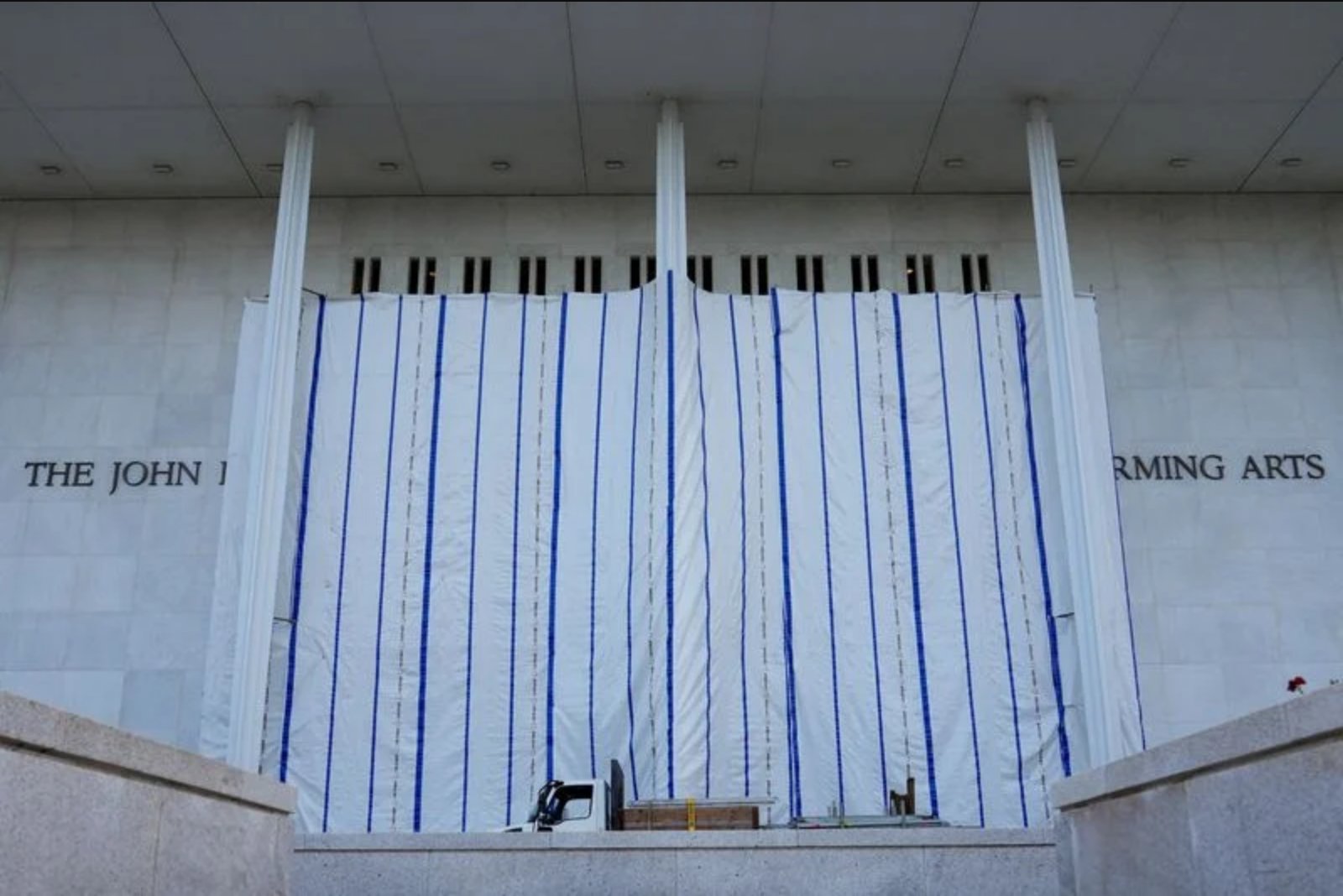 Judge Seeks Explanation for Tarp Obscuring Kennedy Center After Trump Name Removed