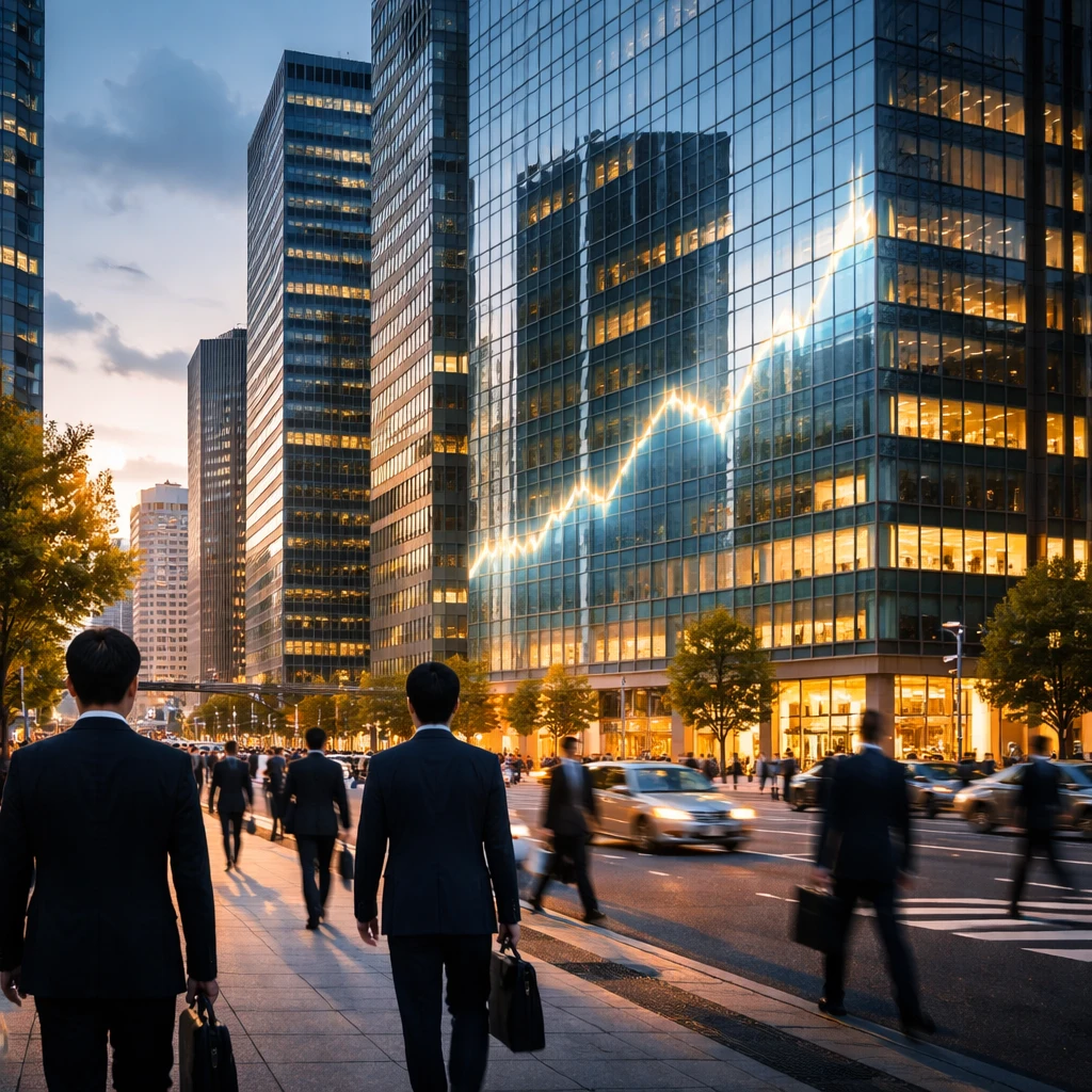 Nikkei Closes Higher, Hits Record as Real Estate, Banking and Textile Stocks Lead Gains