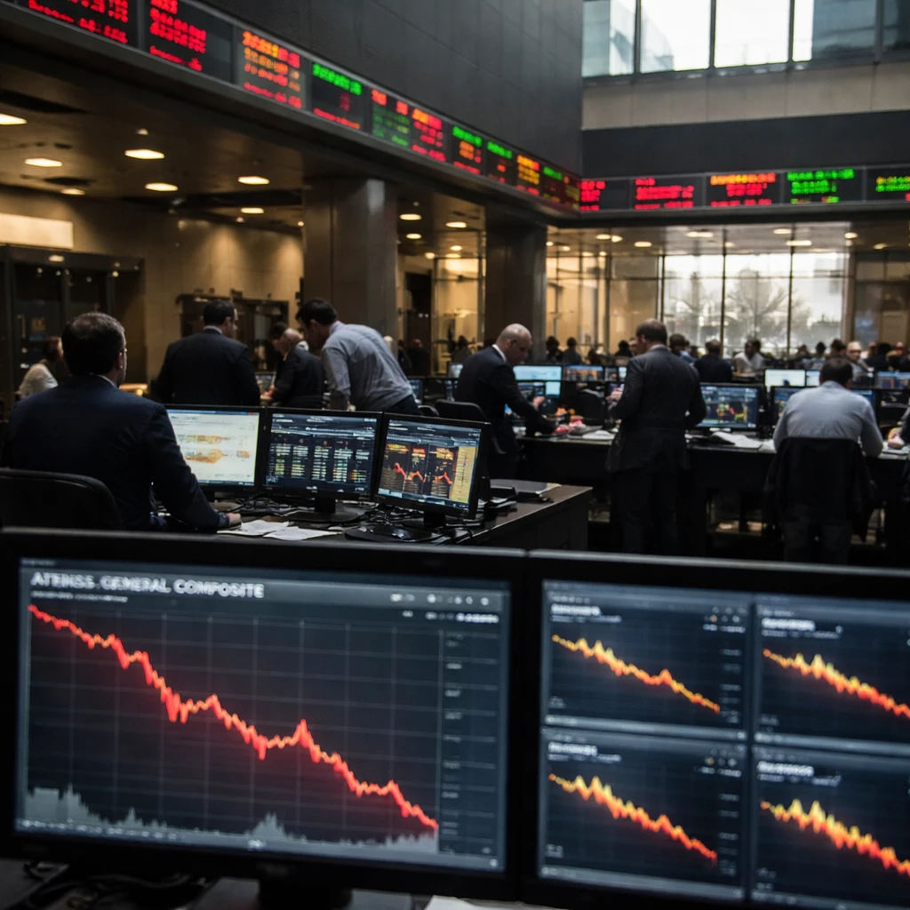 Athens bourse falls 1.13% as banking, telecoms and household names weigh