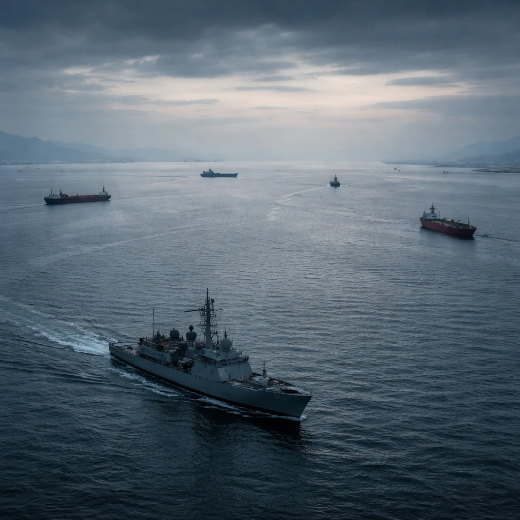 Traffic Through Strait of Hormuz Falls as Naval Blockade and Strikes Intensify