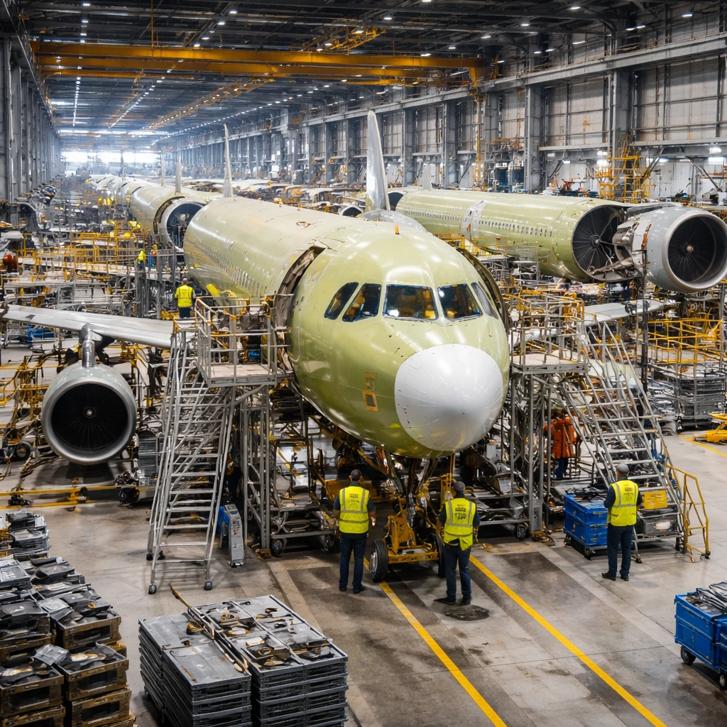 Rothschild Redburn Lowers Rating on Airbus, Cites Execution Risks for A320 and A350 Ramp-Ups