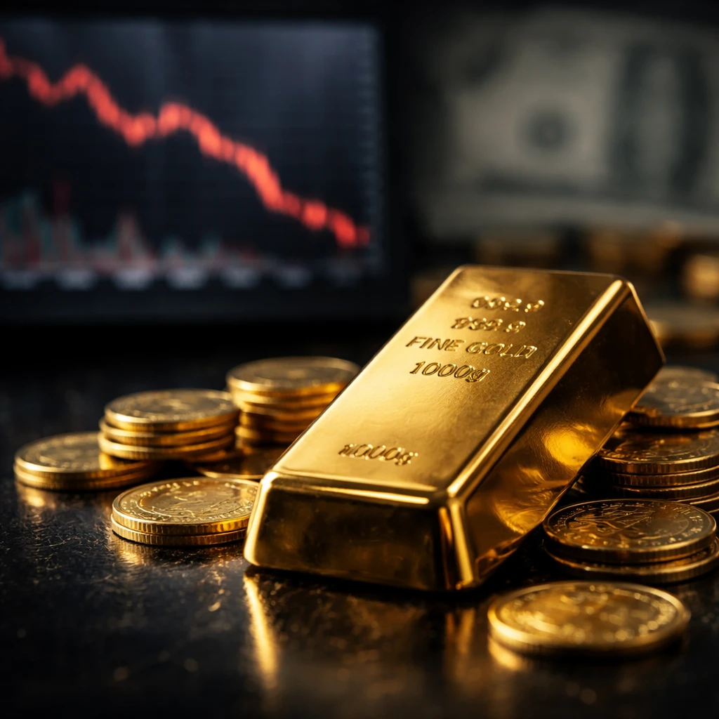 Gold Drops to Near Eight-Month Low as Rate Hike Concerns and Inflation Worries Weigh
