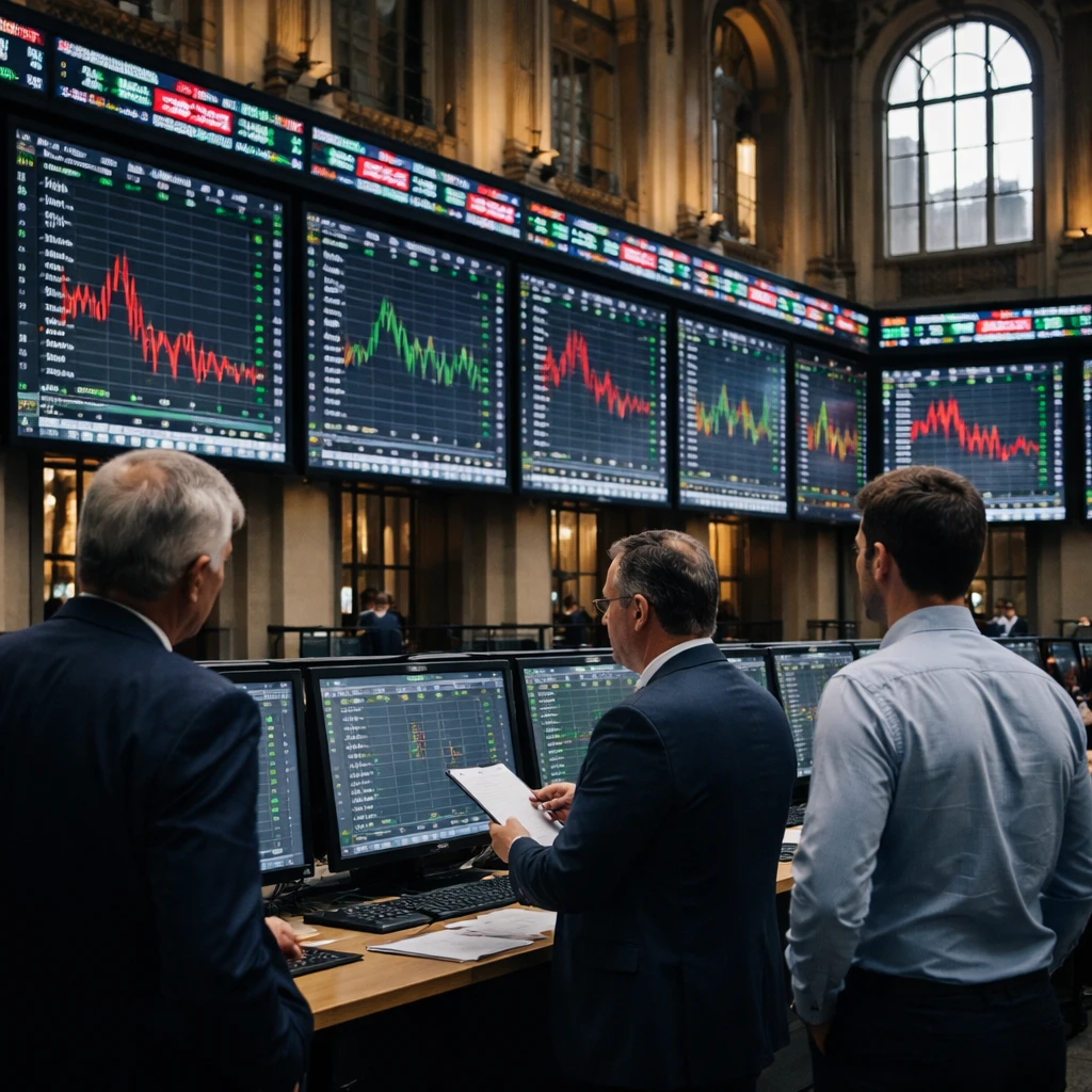 Madrid Stocks Close Lower as IBEX 35 Drops 0.44%; Financials and Real Estate Lead Declines
