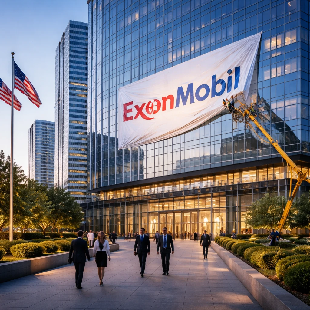 Exxon Mobil to Rebrand as ExxonMobil Holdings Corp. After Move to Texas