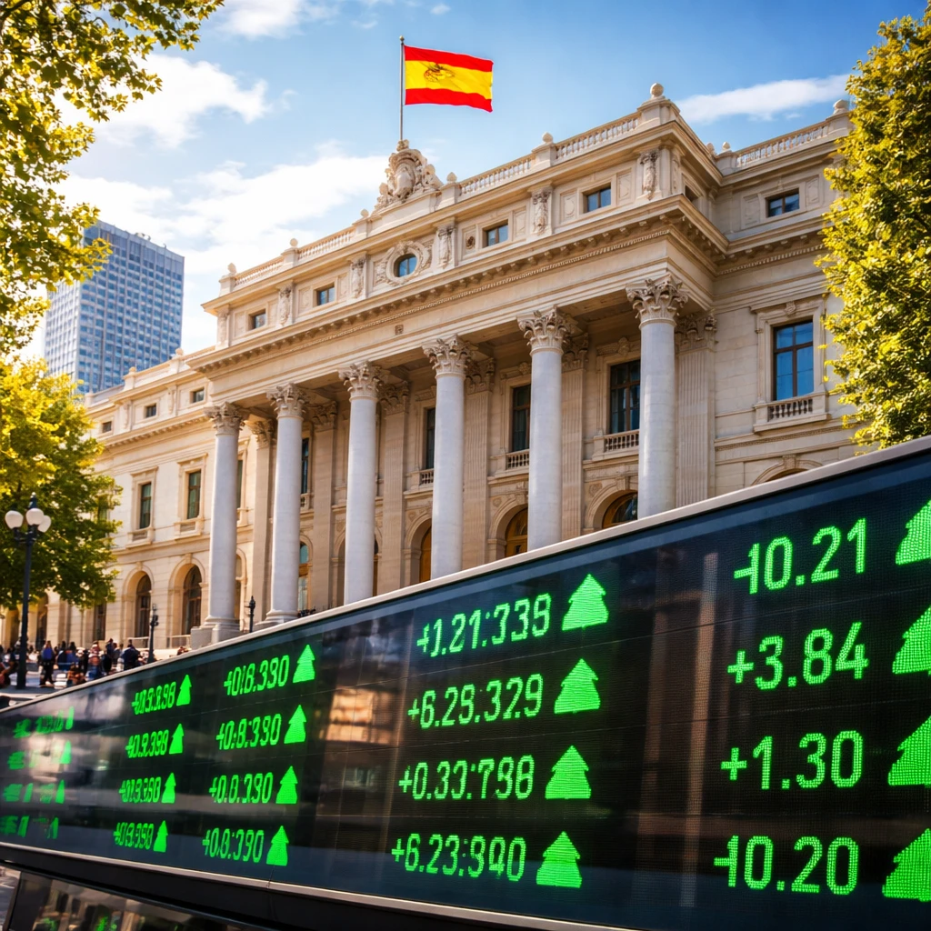 Madrid Market Gains Bolstered by Financial, Consumer, and Construction Sectors