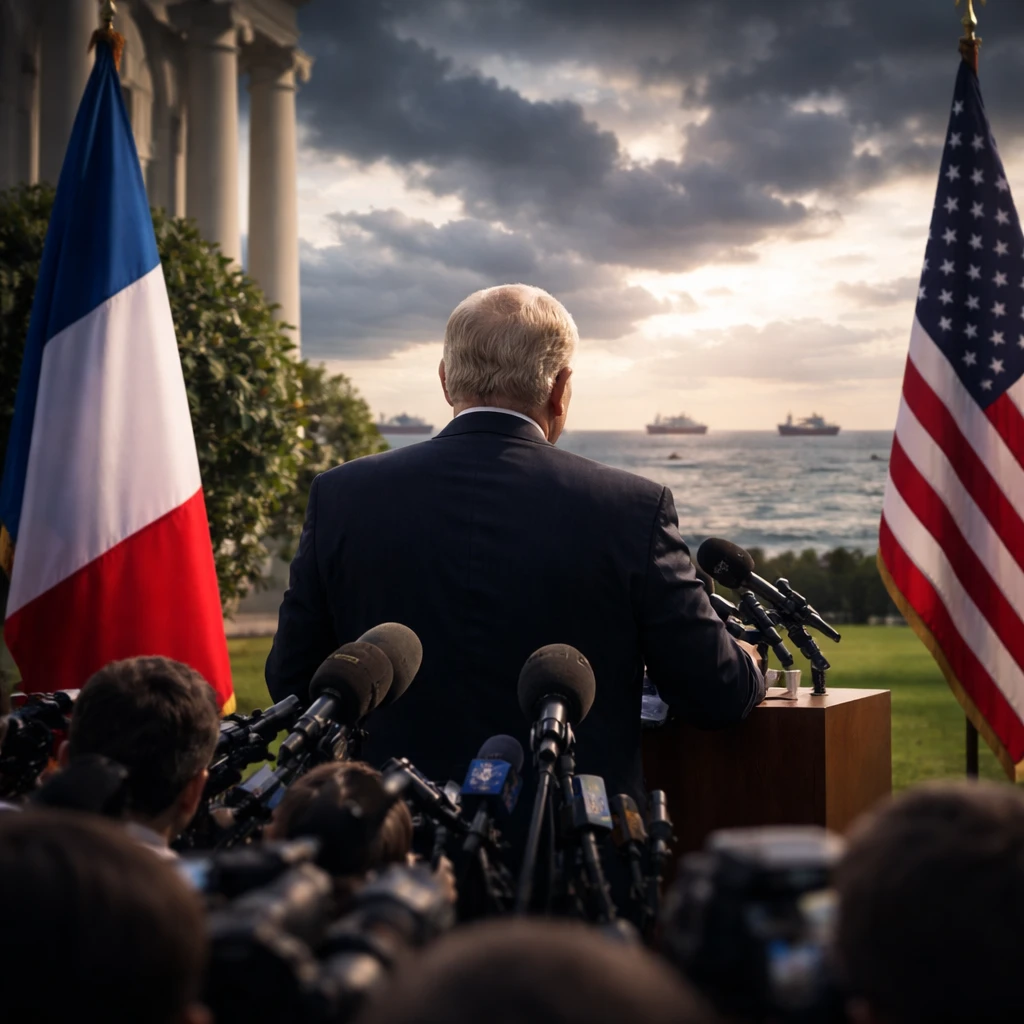 Macron Says France Ready to Help Clear Strait of Hormuz, Trump Says