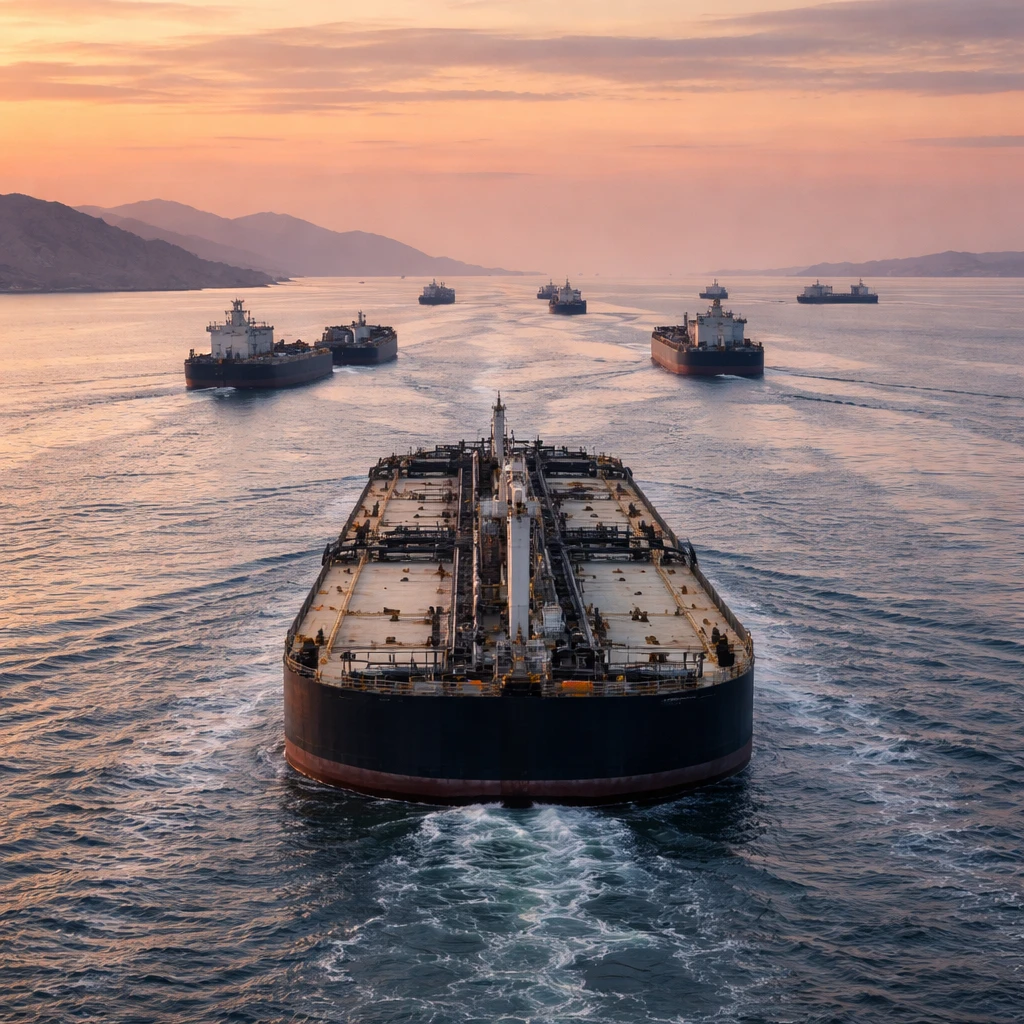 Energy stocks slide as oil prices fall on tanker movements near Hormuz